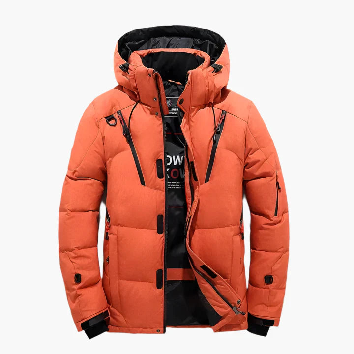 Men's Winter Hooded Puffer Jacket – Urban Outdoor Warm Quilted Parka