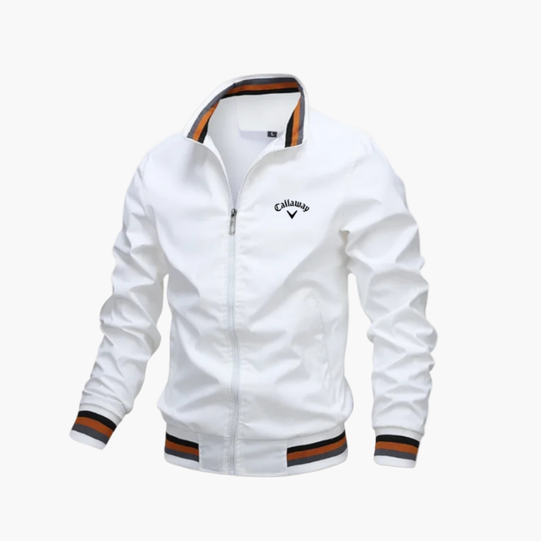 Men's Golf Windbreaker Jacket – Sporty Lightweight Windproof Casual Outerwear