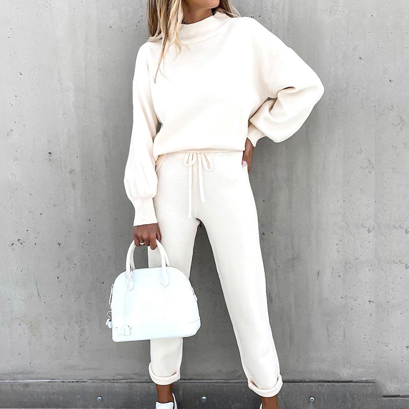 Women's Lounge Two-Piece Set – Casual Pullover and Jogger Pants, Relaxed Fit, Everyday Wear