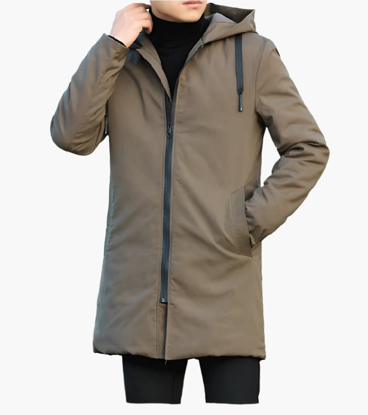 Men's Hooded Winter Parka – Stylish Outdoor Windproof Jacket for Everyday and Urban Wear