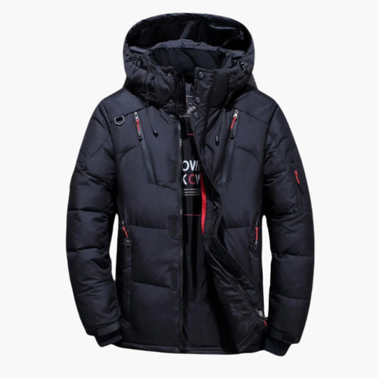 Men's Winter Puffer Jacket with Hood – Urban Outdoor Style, Warm & Functional