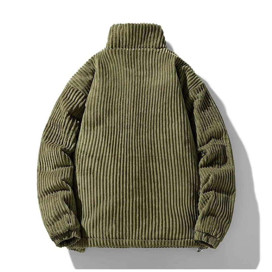 Men's Classic Corduroy Puffer Jacket – Casual Winter Streetwear