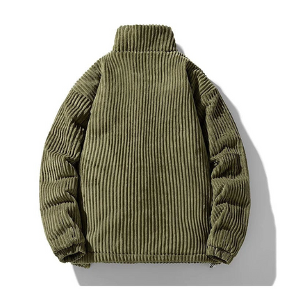 Men's Classic Corduroy Puffer Jacket – Casual Winter Streetwear