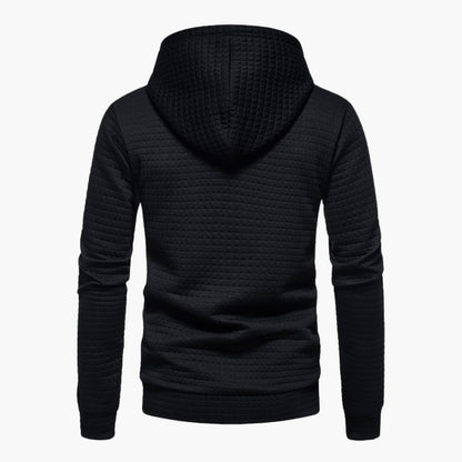 Men's Casual Check Pattern Hoodie Pullover - Modern Everyday Style