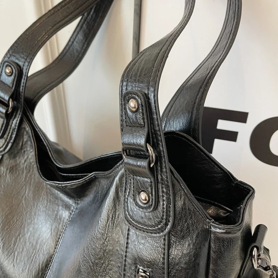 Women's Vintage Style Everyday Shoulder Bag – Fashionable & Functional Handbag for Work, Travel, and Casual Outings