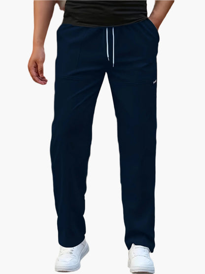 Men's Straight Leg Jogger Pants Athletic Fit with Drawstring Waist – Versatile Everyday & Sportswear