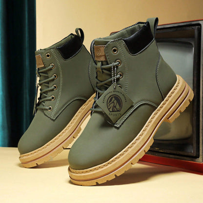 Men's Outdoor Combat Boots – Rugged Lace-Up Work and Adventure Style
