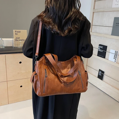 Women's Vintage Style Everyday Shoulder Bag – Fashionable & Functional Handbag for Work, Travel, and Casual Outings