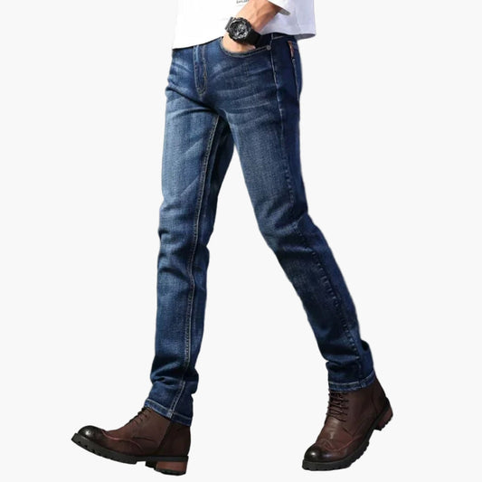 Men's Slim Fit Casual Jeans – Modern Straight Leg Everyday Pants
