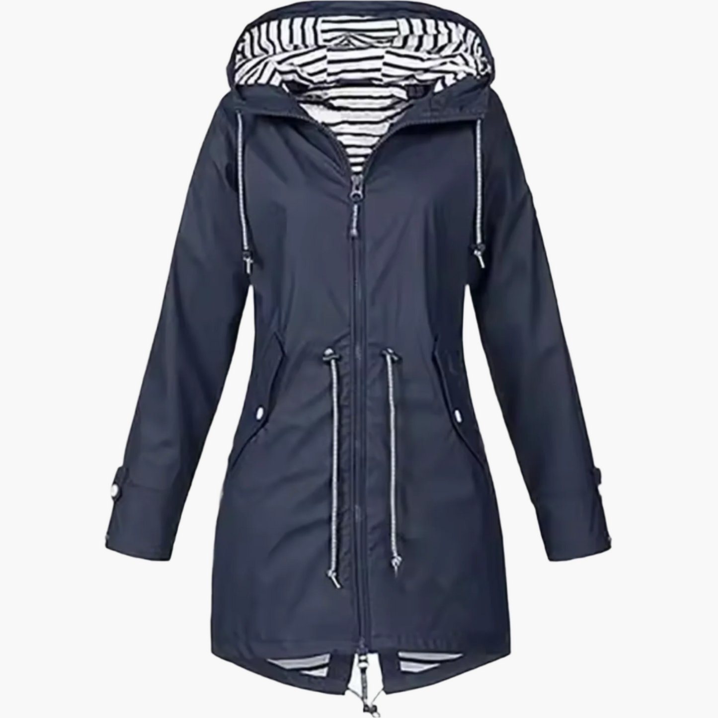 Women's Outdoor Waterproof Hooded Rain Jacket - Windproof Travel and Everyday Parka