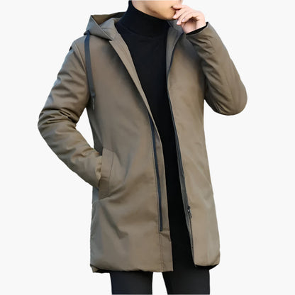 Men's Hooded Winter Parka – Stylish Outdoor Windproof Jacket for Everyday and Urban Wear