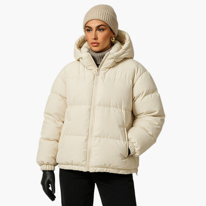 Men's Urban Winter Parka Puffer Jacket with Hood – Minimalist Style for City and Outdoor