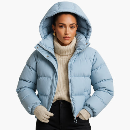 Men's Urban Winter Parka Puffer Jacket with Hood – Minimalist Style for City and Outdoor