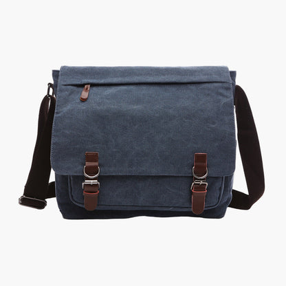 Men's Messenger Bag Vintage Style Shoulder Work and Travel Satchel