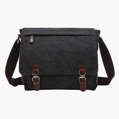 Men's Messenger Bag Vintage Style Shoulder Work and Travel Satchel
