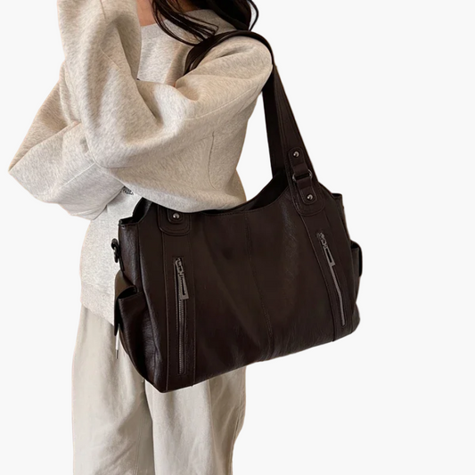 Women's Vintage Style Everyday Shoulder Bag – Fashionable & Functional Handbag for Work, Travel, and Casual Outings