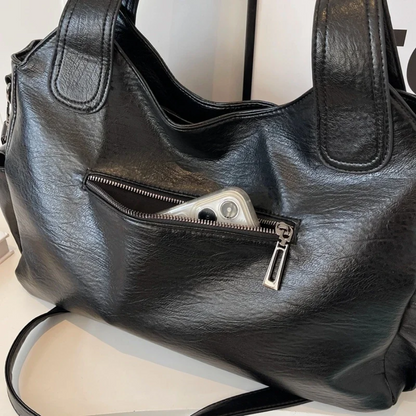 Women's Vintage Style Everyday Shoulder Bag – Fashionable & Functional Handbag for Work, Travel, and Casual Outings