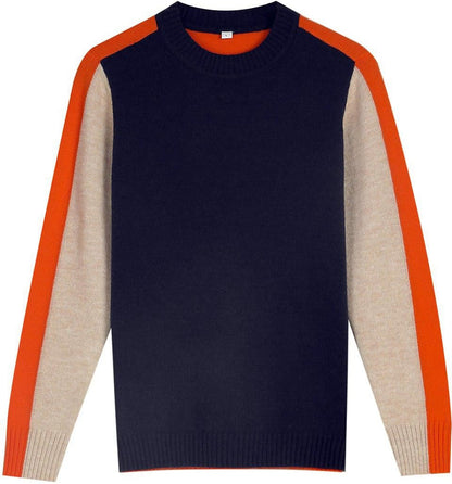 Women's Modern Colorblock Sweater Urban Chic Pullover
