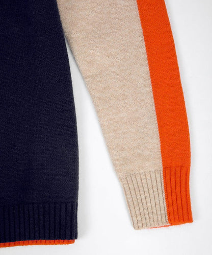 Women's Modern Colorblock Sweater Urban Chic Pullover