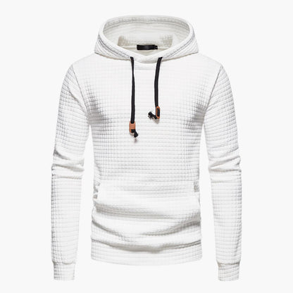 Men's Casual Check Pattern Hoodie Pullover - Modern Everyday Style