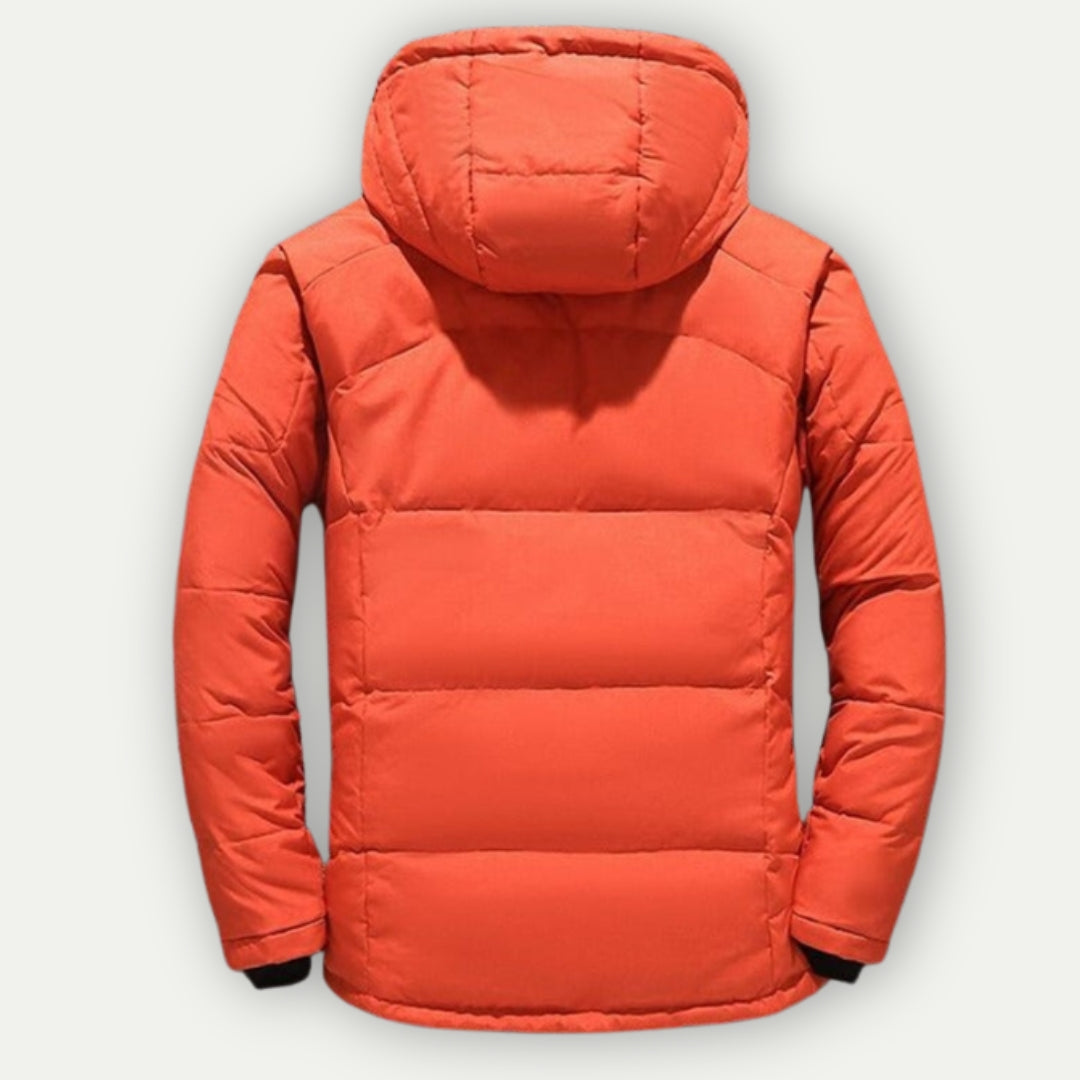 Men's Winter Puffer Jacket with Hood – Urban Outdoor Style, Warm & Functional