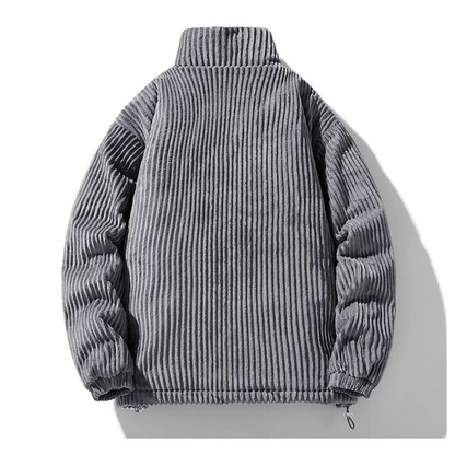 Men's Classic Corduroy Puffer Jacket – Casual Winter Streetwear