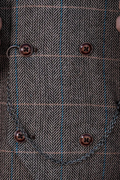 Men's 3-Piece Double Breasted Classic British Suit – Timeless Formal Style for Weddings, Business & Special Events