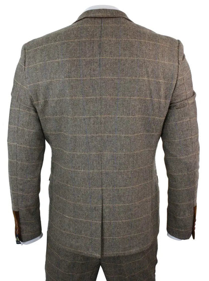 Men's 3-Piece Double Breasted Classic British Suit – Timeless Formal Style for Weddings, Business & Special Events