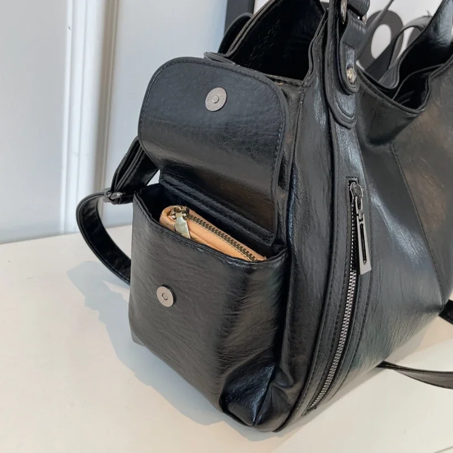 Women's Vintage Style Everyday Shoulder Bag – Fashionable & Functional Handbag for Work, Travel, and Casual Outings