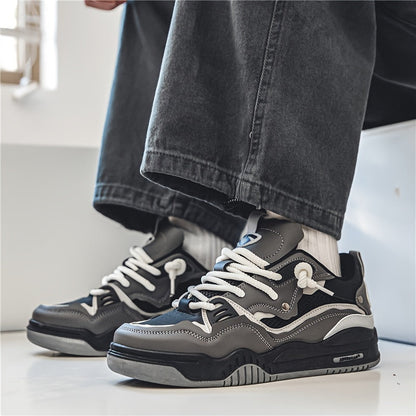 Men's Streetwear Casual Sneakers with Bold Design and Comfort for Everyday and Sport