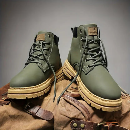 Men's Outdoor Combat Boots – Rugged Lace-Up Work and Adventure Style