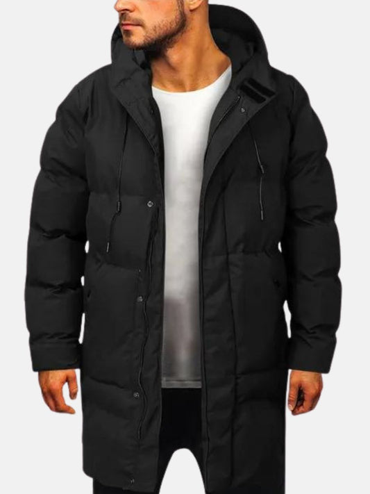 Men's Winter Parka Jacket – Modern Warm Outdoor Long Coat