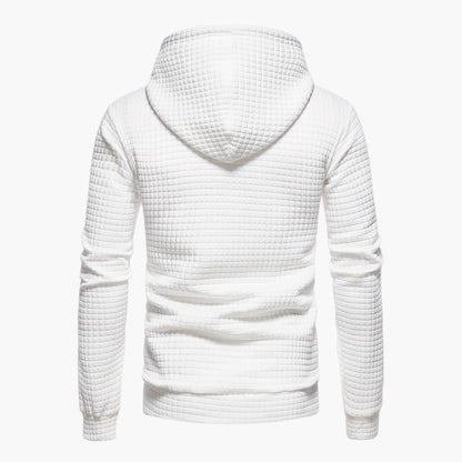 Men's Casual Check Pattern Hoodie Pullover - Modern Everyday Style