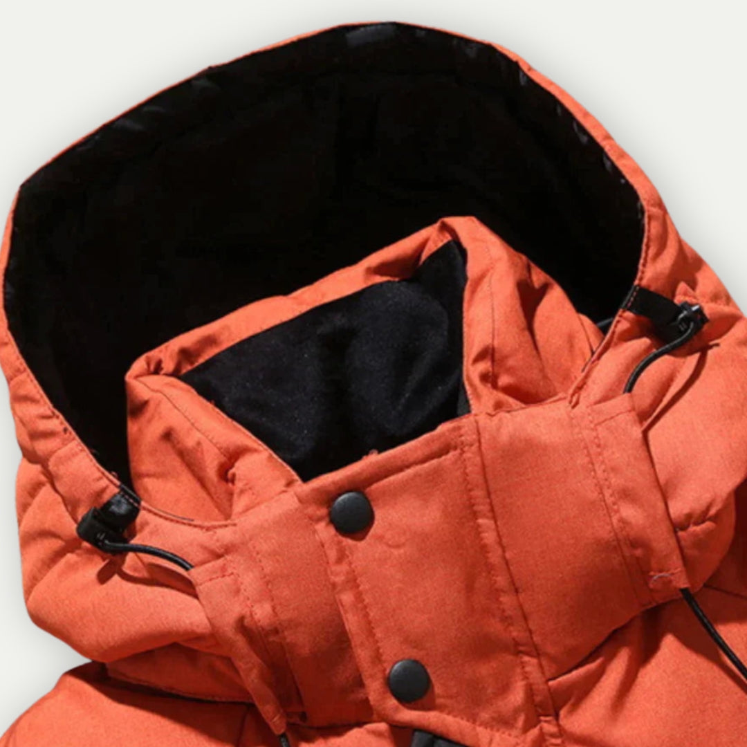 Men's Winter Puffer Jacket with Hood – Urban Outdoor Style, Warm & Functional