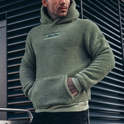 Men's Relaxed Fit Urban Fleece Hoodie – Casual Street Style Pullover
