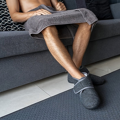 Men's Vintage Style House Slippers with Adjustable Strap for Comfort and Everyday Relaxation