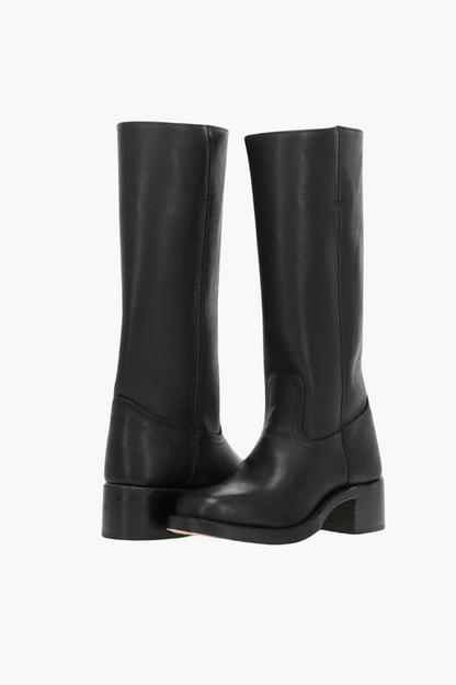 Women's Classic Block Heel Knee-High Boots for Everyday and Office Style