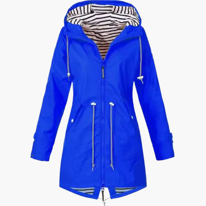 Women's Outdoor Waterproof Hooded Rain Jacket - Windproof Travel and Everyday Parka