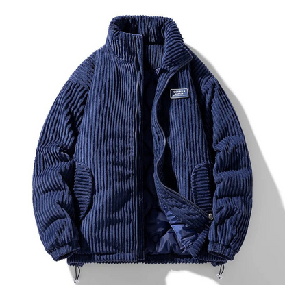 Men's Classic Corduroy Puffer Jacket – Casual Winter Streetwear