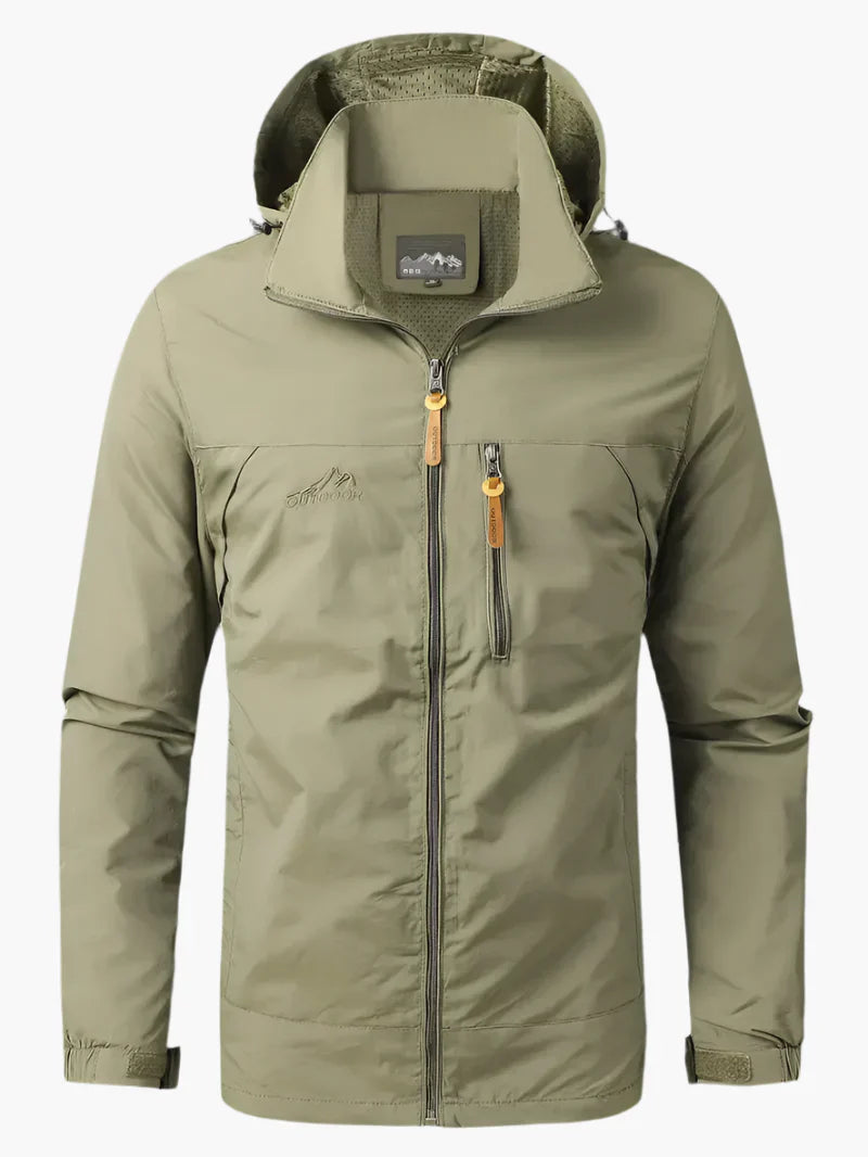 Men's Outdoor Waterproof Functional Jacket – Athletic All-Weather Windbreaker for Hiking and Everyday Wear