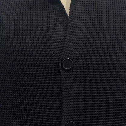 Men's Classic Button-Up Knit Cardigan – Timeless Business & Casual Style