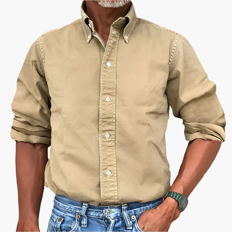 Men's Classic Button-Down Shirt – Timeless Style for Work and Casual Wear