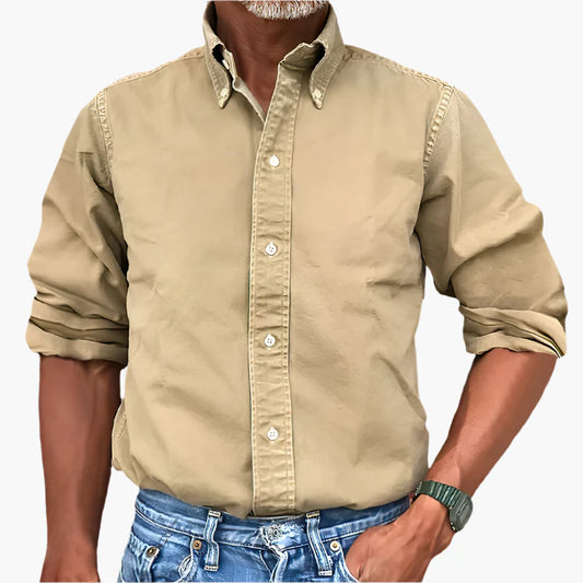 Men's Classic Button-Down Shirt – Timeless Style for Work and Casual Wear