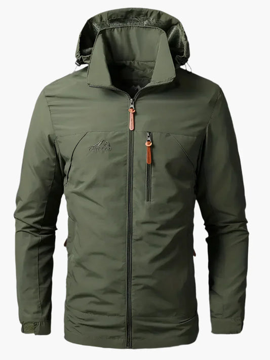 Men's Outdoor Waterproof Functional Jacket – Athletic All-Weather Windbreaker for Hiking and Everyday Wear