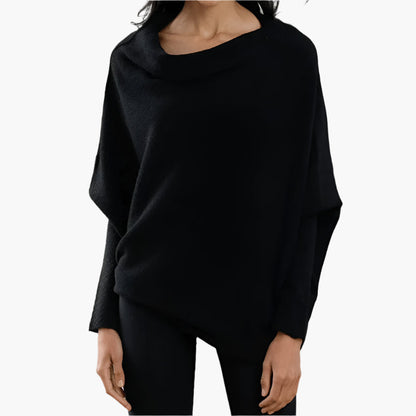 Women's Oversized Relaxed Fit Pullover Sweater for Home and Everyday Casual Style