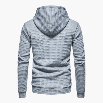 Men's Casual Check Pattern Hoodie Pullover - Modern Everyday Style