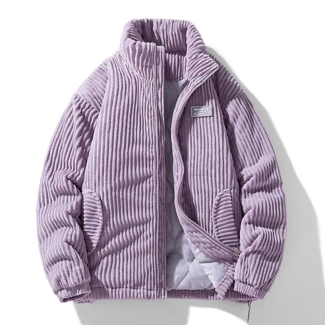 Men's Classic Corduroy Puffer Jacket – Casual Winter Streetwear