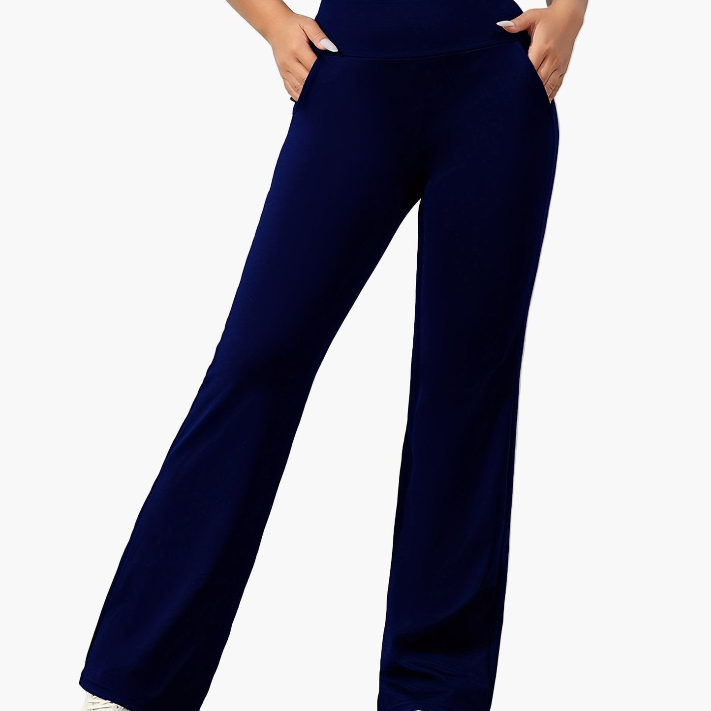 Women's Flared Yoga Pants with Pockets – Relaxed Fit Fitness & Loungewear