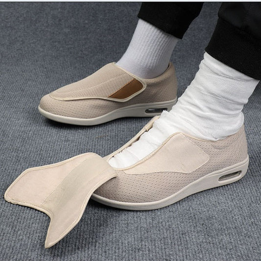 Men's Orthopedic Diabetic Comfort Shoes with Easy Hook-and-Loop Closure – Wide Fit for Swollen or Sensitive Feet