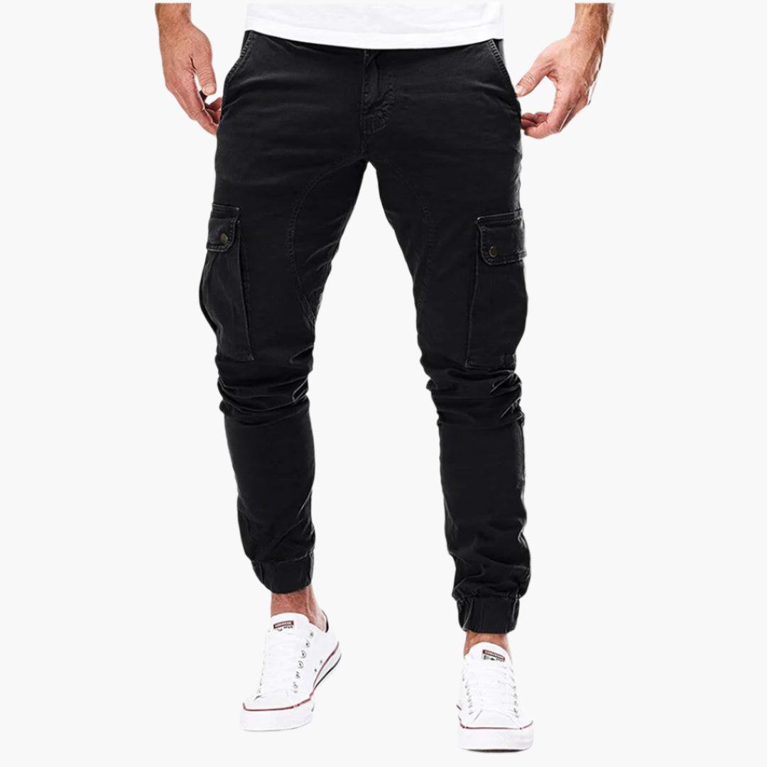 Men's Modern Cargo Jogger Pants with Adjustable Waist – Urban Streetwear & Outdoor Style